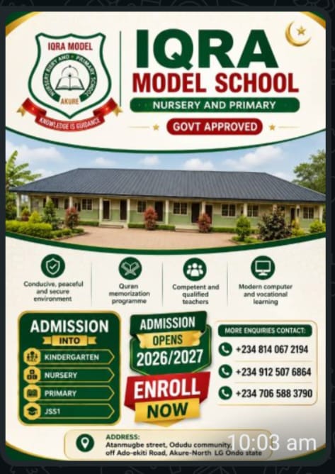 IQRA Model School crest